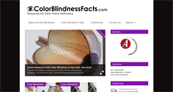 Desktop Screenshot of colorblindnessfacts.com